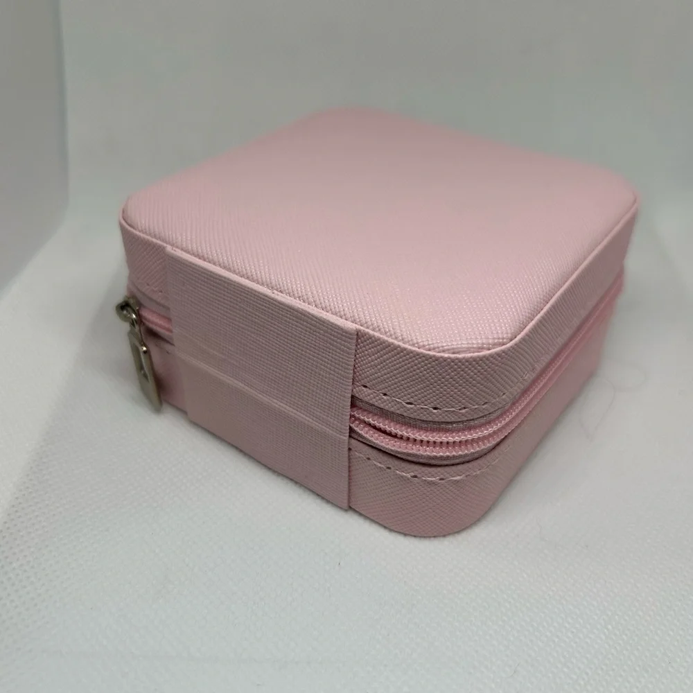 Elegant Pink Mirror Jewelry Organizer‎
